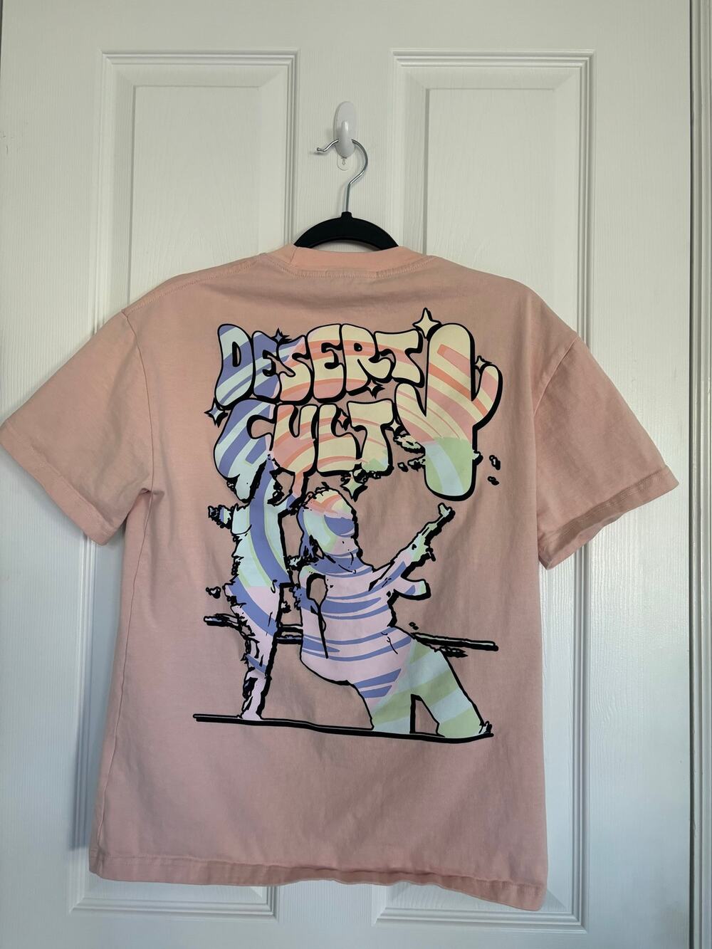 Sugarhill "Desert Cult" T-shirt Pink Small Mark on Collar